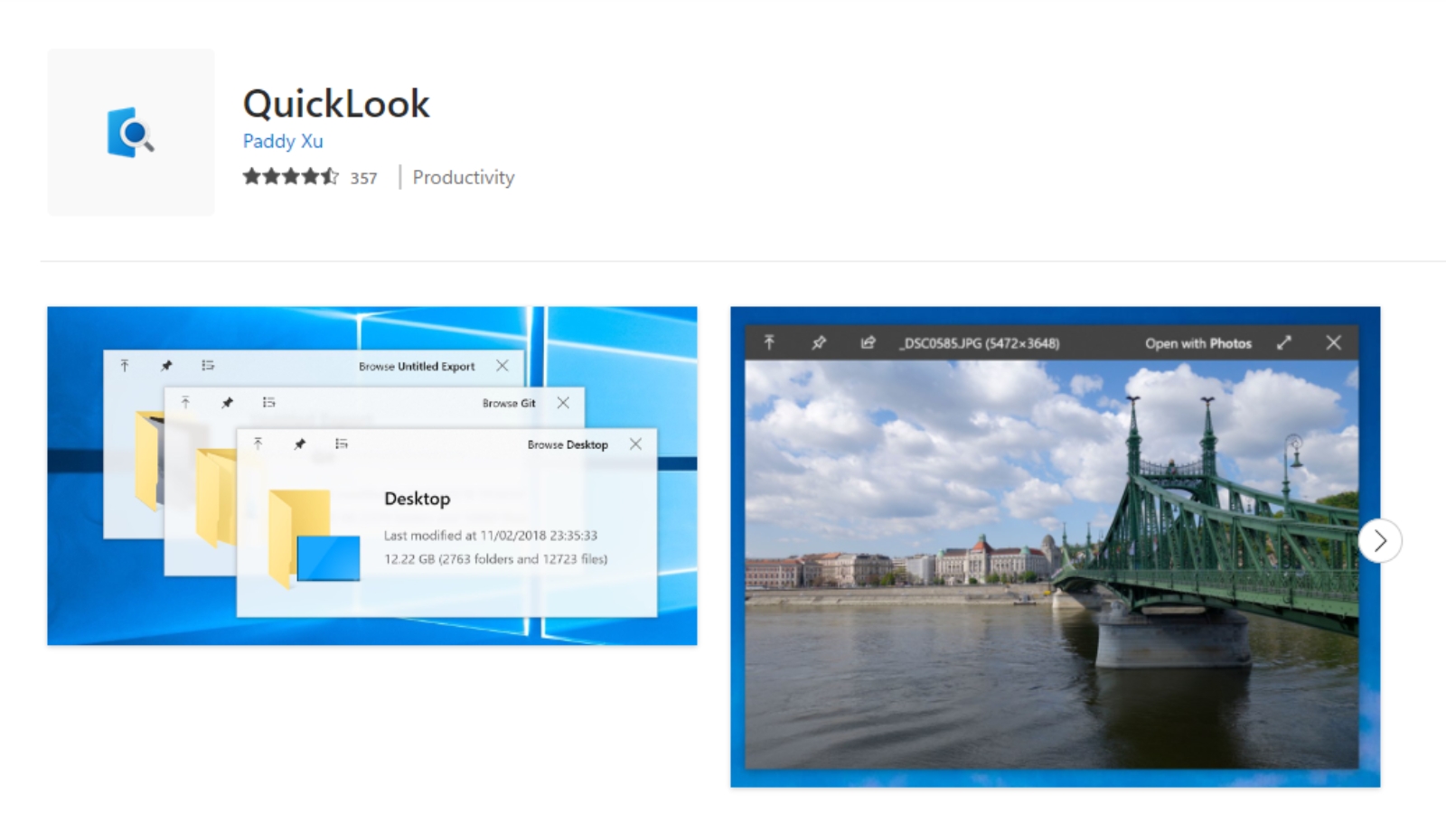 Quicklook: Preview Files without the App