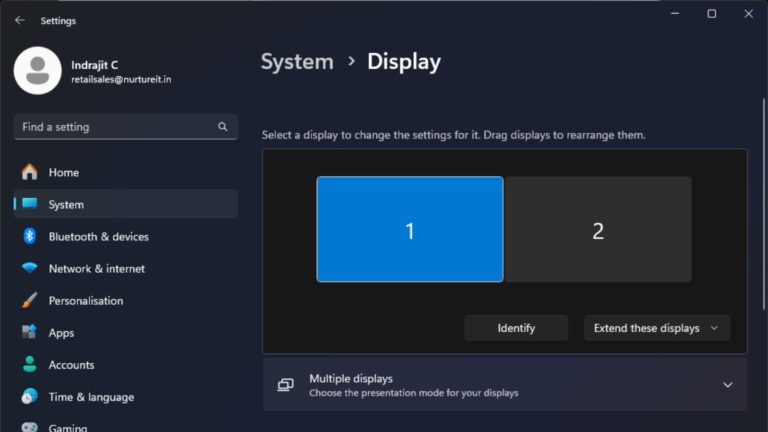 Combine Screen How to Align dual screen or Multiple monitor setup - Nurture IT