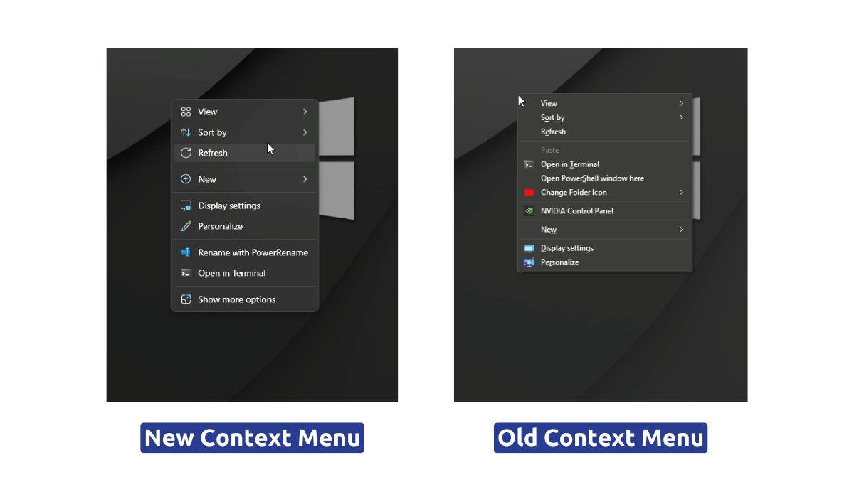 Context Menu from Windows 10