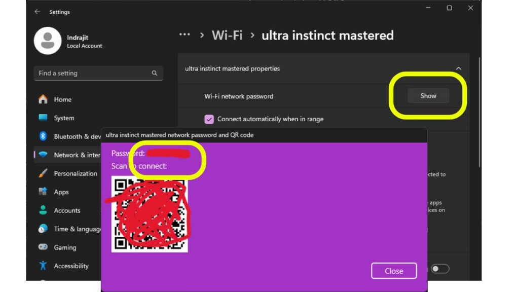 Windows 11 24H2 Update - View Wifi password