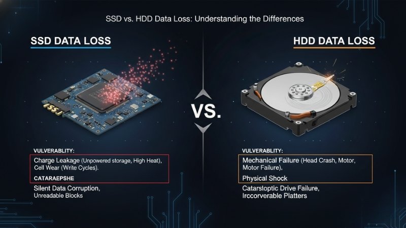 SSD DAta loss vs HDD data loss