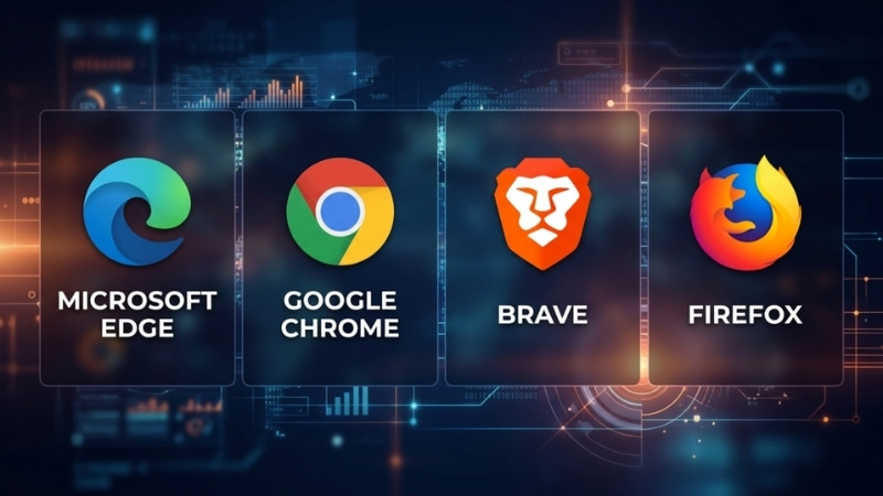 Browsers EDGE chrome brave firefox