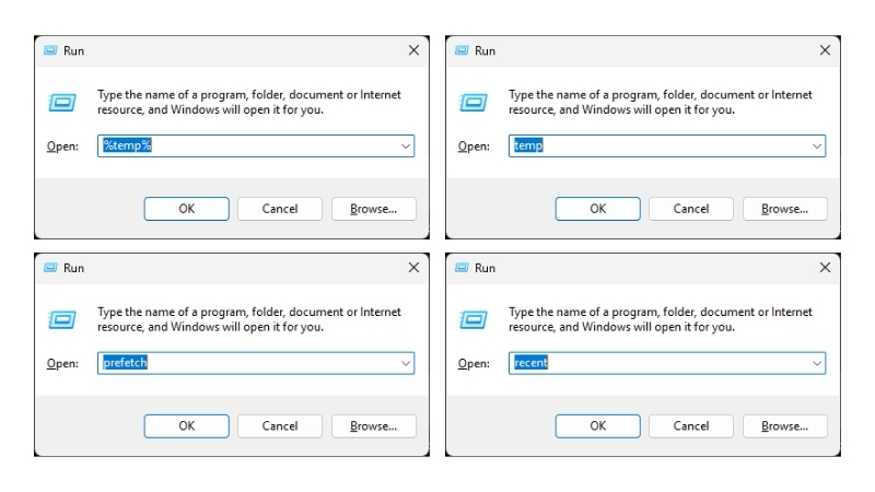 Useful Windows Run Commands - to make PC faster