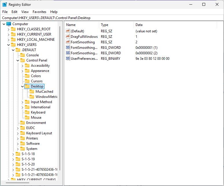 regedit - Registry Editor